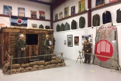 Korean War bunker and Japanese Zero plane wing from WWII