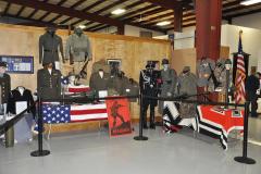 Old display of Nazi and America memorabilia